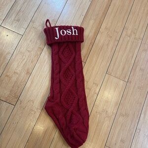 𝅺NEW Cable Knit “Josh” Christmas Stocking